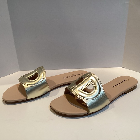 CHRISTIAN DIOR SANDAL -D- CLUB LIGHT GOLD SANDAL - Picture 4 of 12